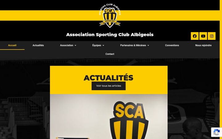 Skjermbilde av asso-sca-albi.fr