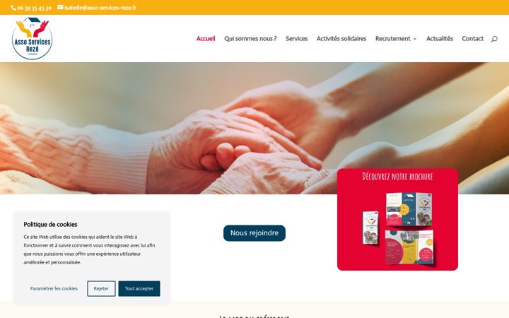 Screenshot of asso-services-reze.fr