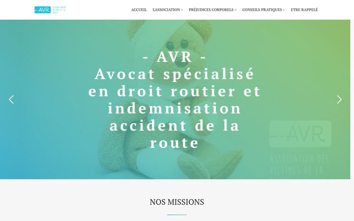 Screenshot of asso-victimes-route.com