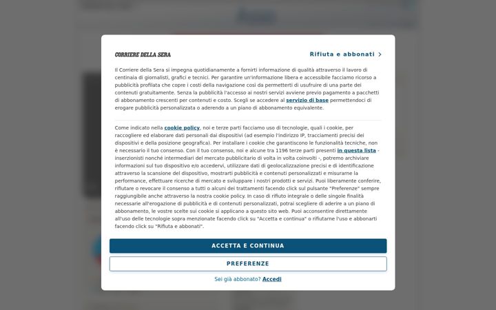 Screenshot of asso.corriere.it