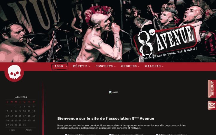 Captura de pantalla de asso8avenue.fr