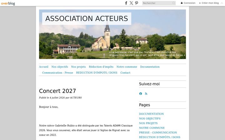 Captura de pantalla de assoacteurs.fr