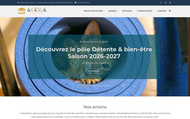 Screenshot of assoagora.fr