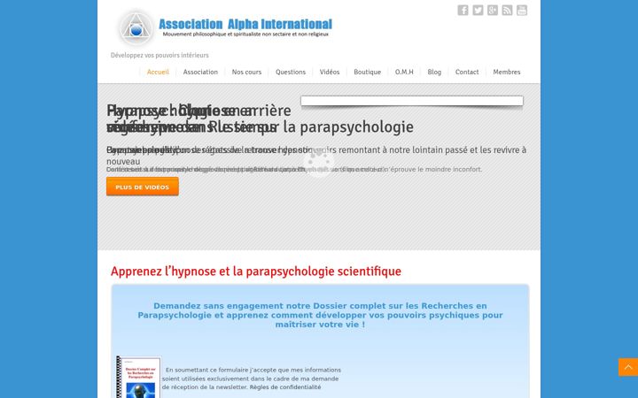 Screenshot of assoalpha.org