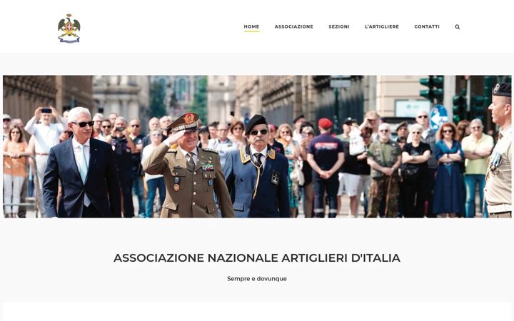 Screenshot of assoartiglieri.it
