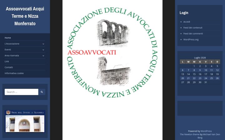 Screenshot of assoavvocatiacquinizza.it