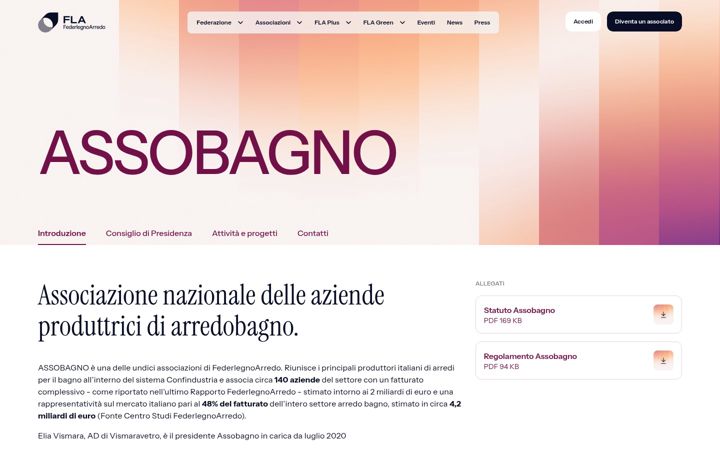 Screenshot of assobagno.com