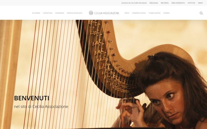 Screenshot of assocecilia.org