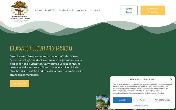 Skærmbillede af associacaoaraxa.com.br