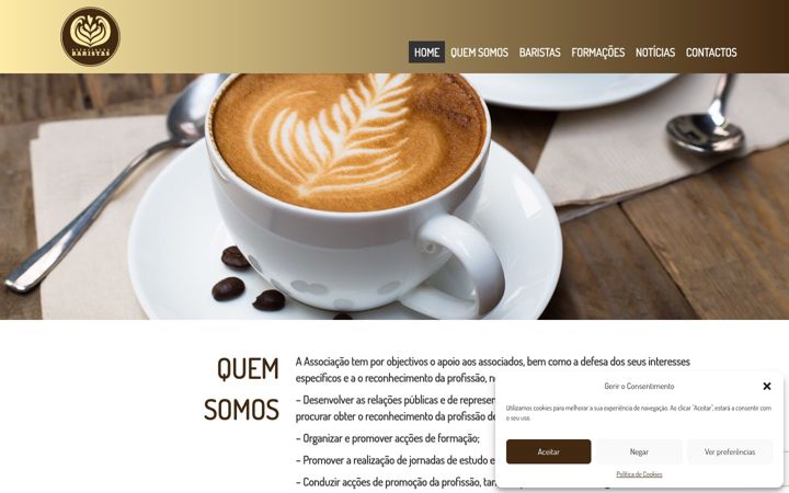 Zrzut ekranu associacaobaristas.pt