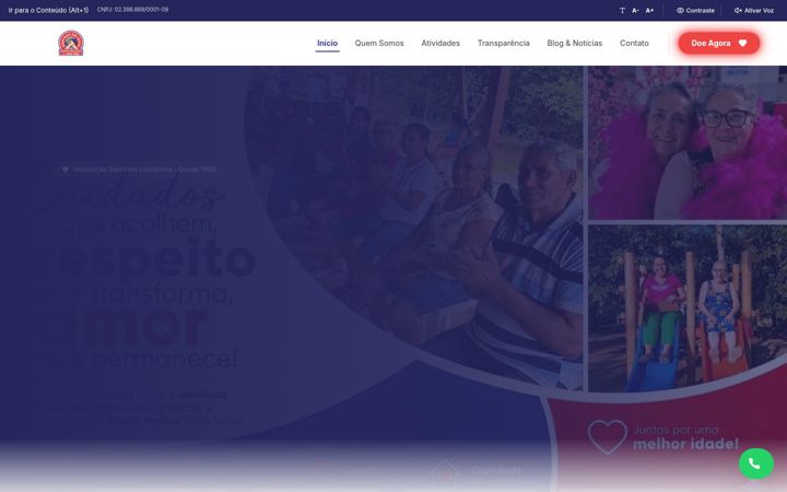Screenshot of associacaodeidosos.com.br