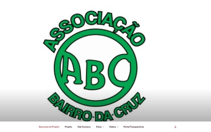 Screenshot of associacaodobairrodacruz.com.br