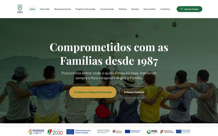 Screenshot of associacaofamilias.pt