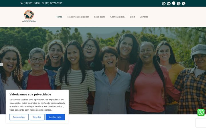 Screenshot of associacaointajudahnt.org.br
