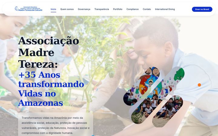 Skærmbillede af associacaomadretereza.com.br