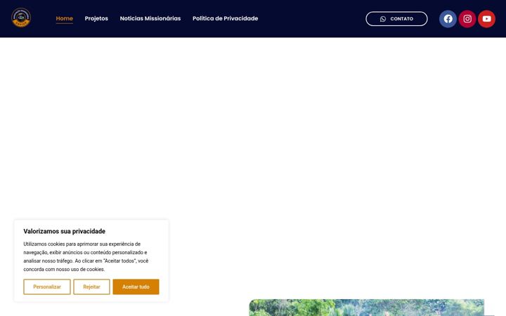 Captura de pantalla de associacaomissionariaenviar.com