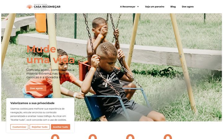 Screenshot of associacaorecomecar.org
