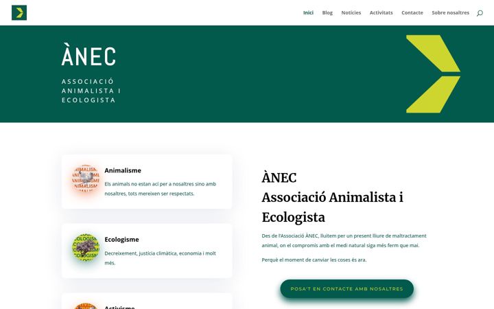Screenshot of associacioanec.com