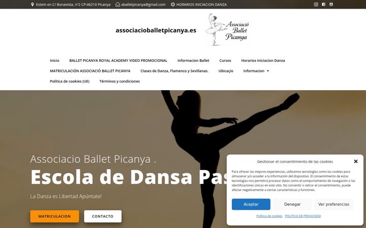Screenshot von associacioballetpicanya.es