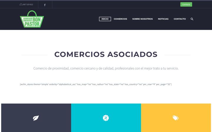 Captura de pantalla de associaciocomerciantsbonpastor.com