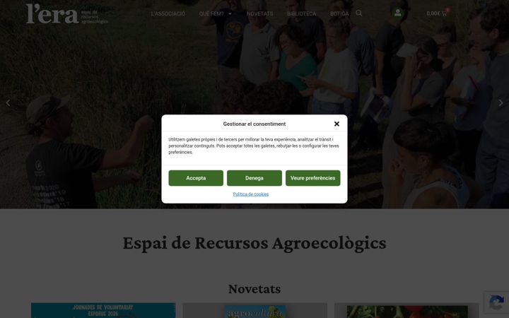 Screenshot of associaciolera.org