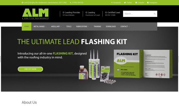 Screenshot of associatedlead.co.uk