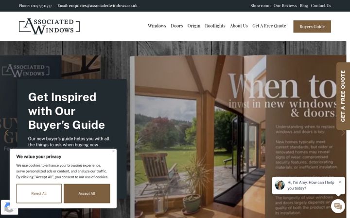 Screenshot of associatedwindows.co.uk