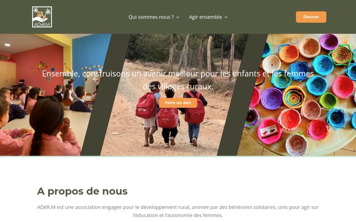 Screenshot of association-adermaroc.org