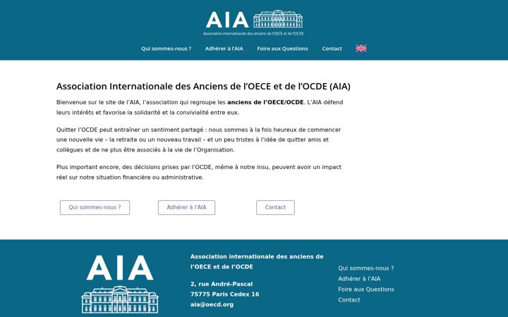 Screenshot of association-aia.fr