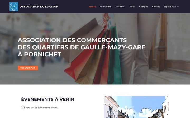 Skjámynd af association-dauphin.fr