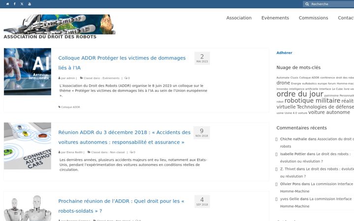 Screenshot of association-droit-robot.fr