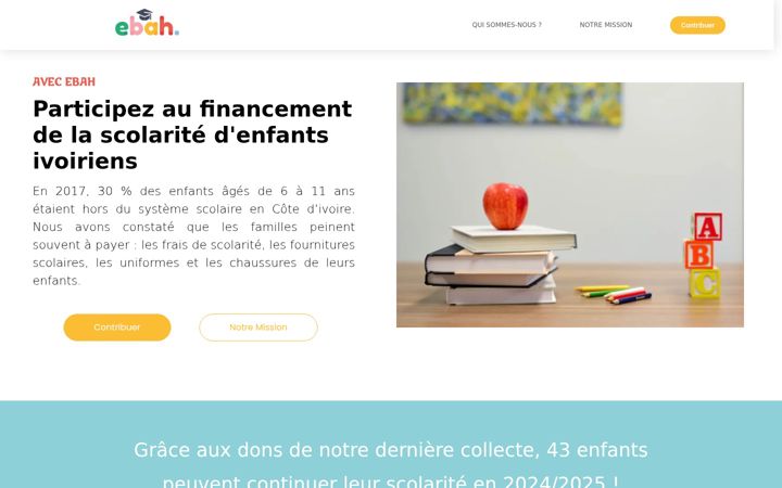 Screenshot of association-ebah.com