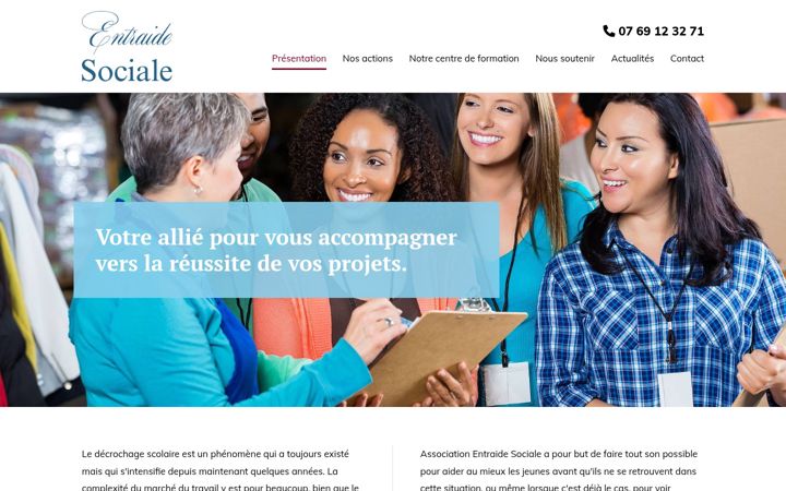 Screenshot of association-entraide-sociale.fr
