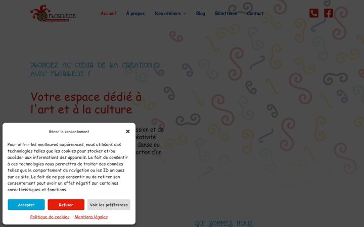 Screenshot of association-florilege.fr
