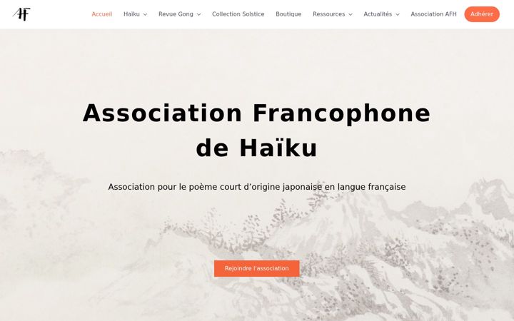 Screenshot ta' association-francophone-de-haiku.com