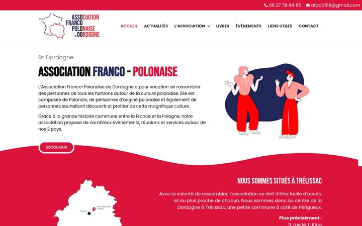 Screenshot of association-francopolonaise-dordogne.fr