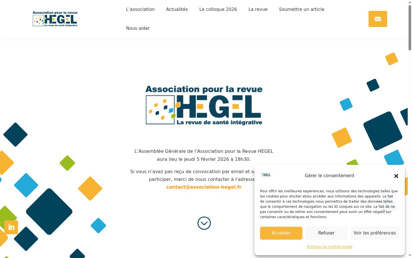 Screenshot tal-banner tal-kunsens muri qabel kwalunkwe interazzjoni