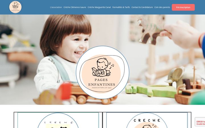 Screenshot of association-pages-enfantines.com