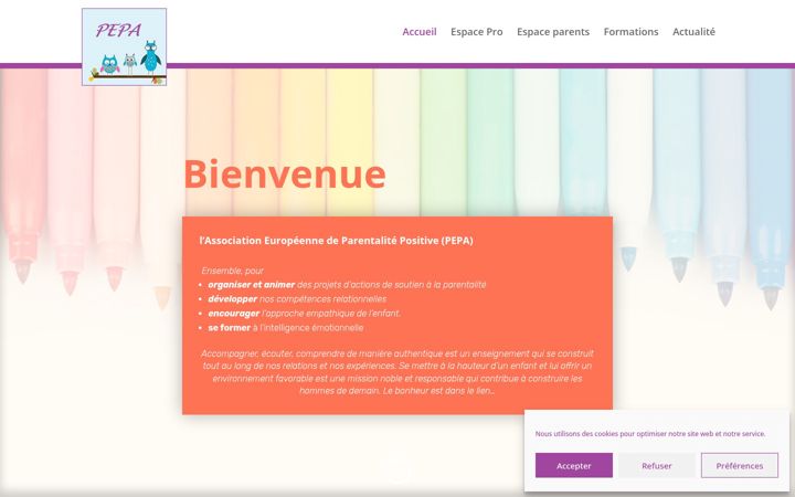 Screenshot of association-pepa.eu