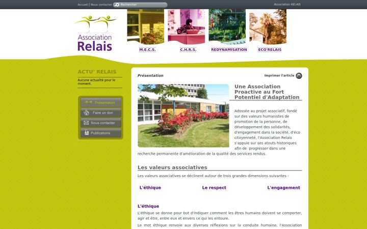 Képernyőkép: association-relais.com
