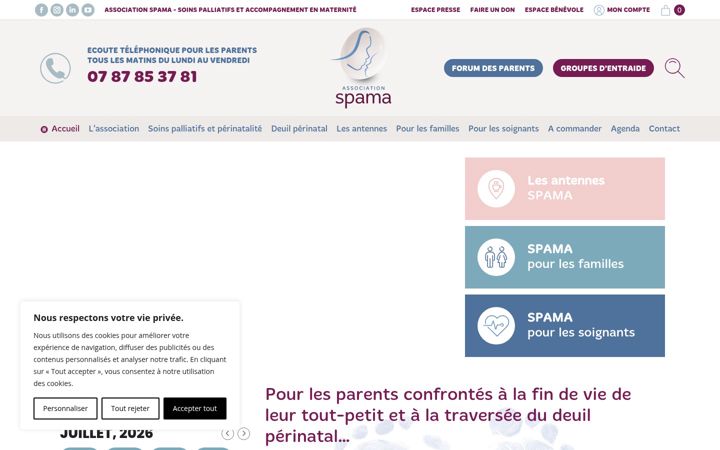 Screenshot von association-spama.com