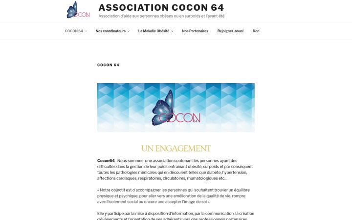 Capture d'écran de associationcocon64.org