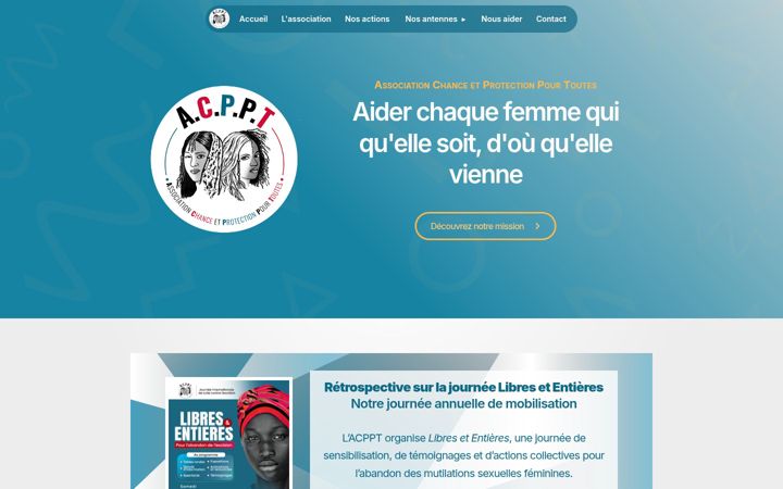 Capture d'écran de associationcppt.fr