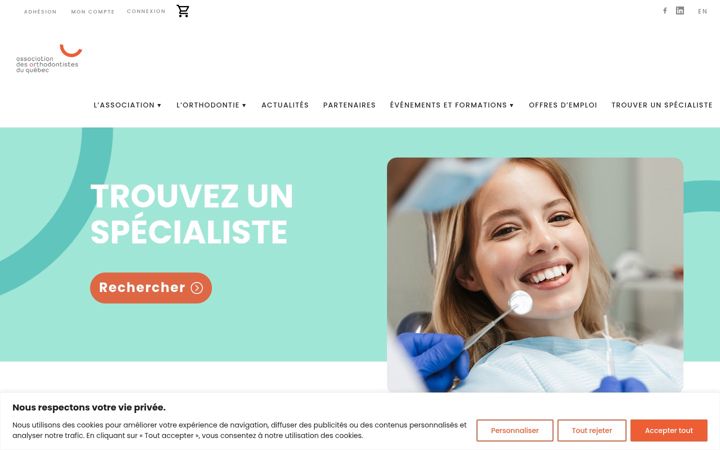 Screenshot von associationdesorthodontistes.com