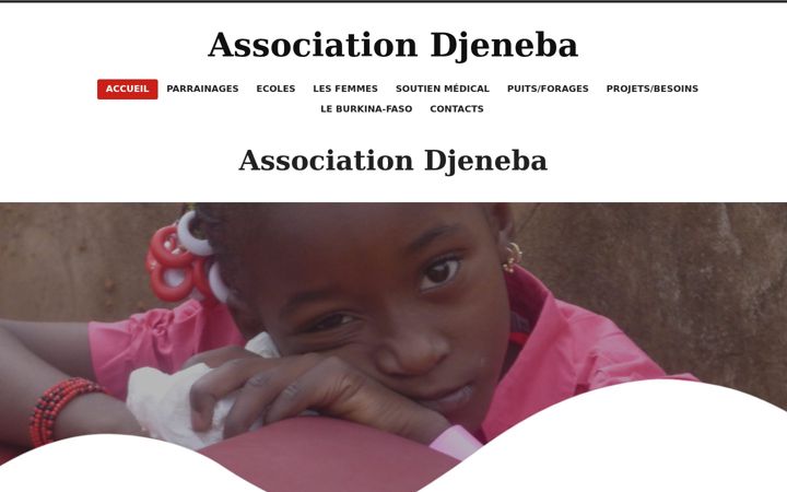 Screenshot of associationdjeneba.com