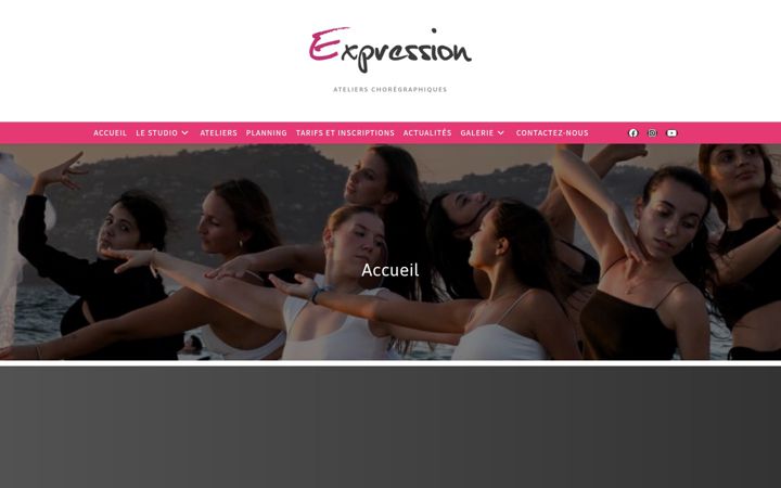 Ekraanipilt saidist associationexpression.fr