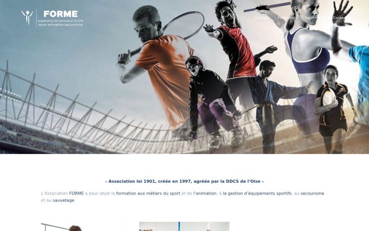 Ekraanipilt saidist associationforme-bpjeps-oise.fr