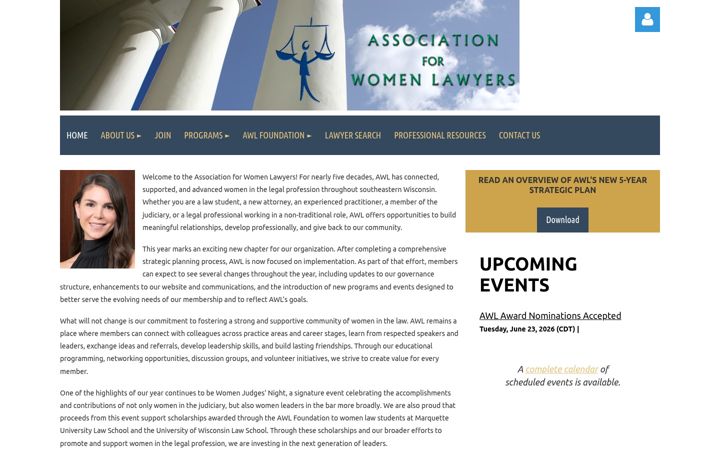 Screenshot of associationforwomenlawyers.org