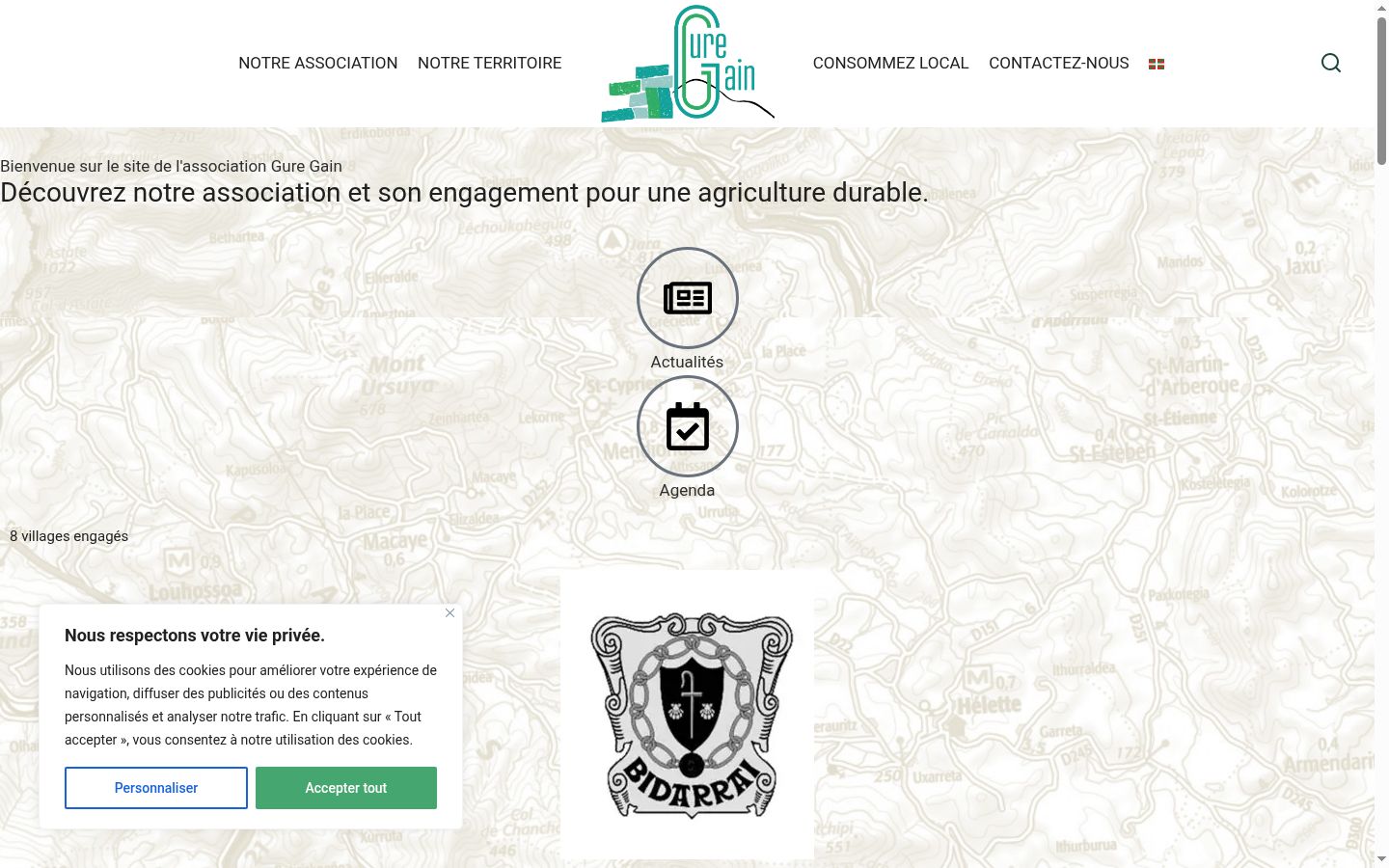 Screenshot tal-banner tal-kunsens muri qabel kwalunkwe interazzjoni