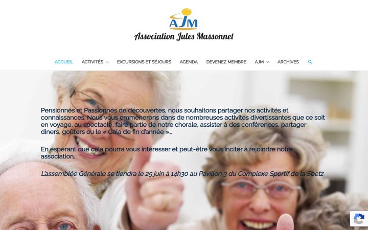 Ekraanipilt saidist associationjulesmassonnet.be